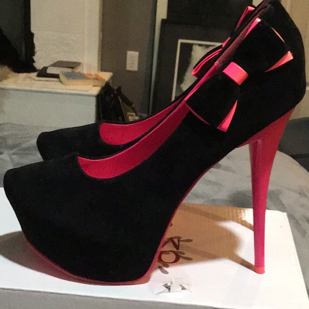 Black and Pink ALBA STILETTOS
